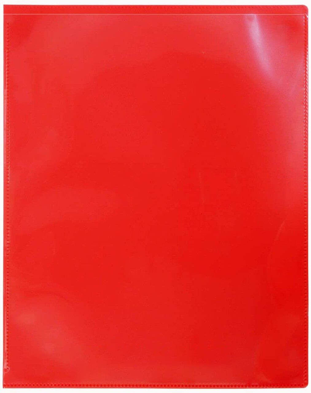 Plastic 2-Pocket Folders - Clear Overlay on Front and Back - Made in U.S.A